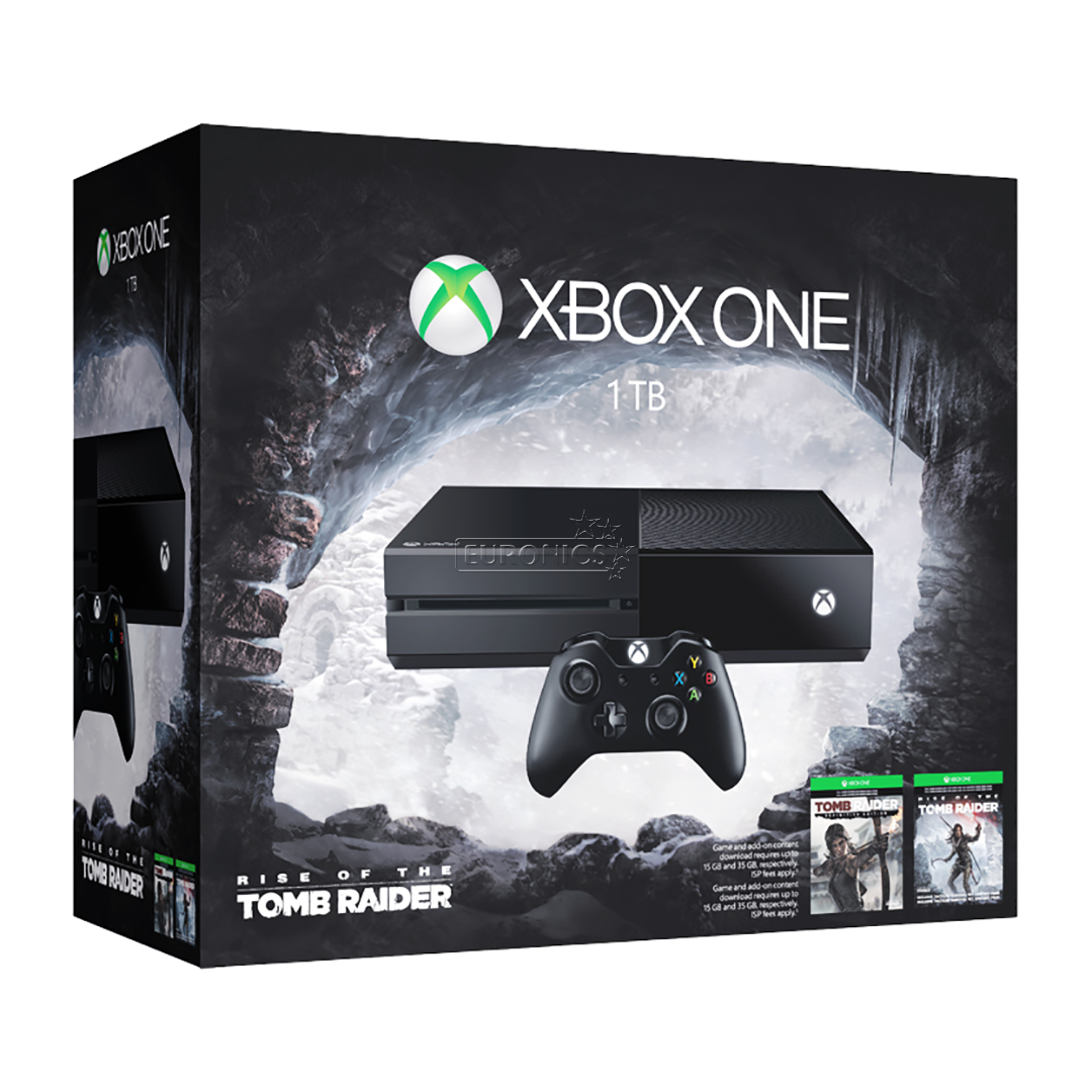 Game console Xbox One (1 TB) Rise of the Tomb Raider Bundle, Microsoft ...