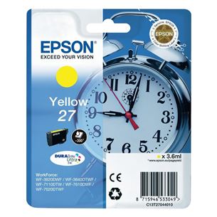 Ink cartridge 27, Epson / yellow C13T27044012