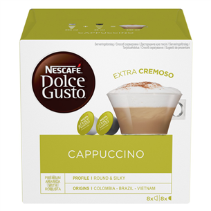 Nescafe Dolce Gusto Cappuccino, 8 porcijas - Kafijas kapsulas 7613036306270