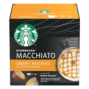Nescafe Dolce Gusto Starbucks Caramel Macchiato, 6 porcijas - Kafijas kapsulas 7613036943529