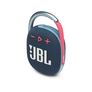 JBL Clip 4, zila/rozā - Portatīvais bezvadu skaļrunis JBLCLIP4BLUP