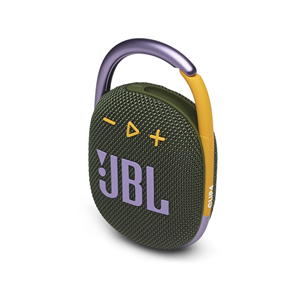 JBL Clip 4, zaļa - Portatīvais bezvadu skaļrunis JBLCLIP4GRN
