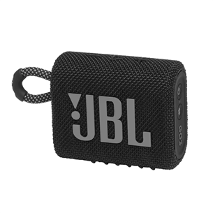JBL GO 3, melna - Portatīvais bezvadu skaļrunis JBLGO3BLK