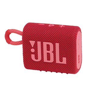 JBL GO 3, sarkana - Portatīvais bezvadu skaļrunis JBLGO3RED