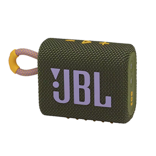 JBL GO 3, zaļa - Portatīvais bezvadu skaļrunis JBLGO3GRN