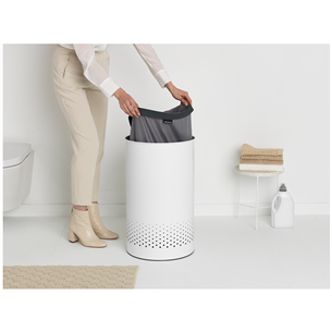 Laundry bin with plastic lid Brabantia 60 L