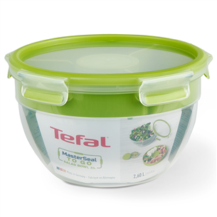 Tefal Masterseal & Go, 2.6 L, caurspīdīga/zaļa - Salātu trauks N1071310