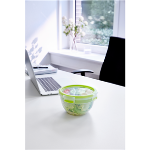 Tefal Masterseal & Go, 2.6 L, clear/green - Salad bowl