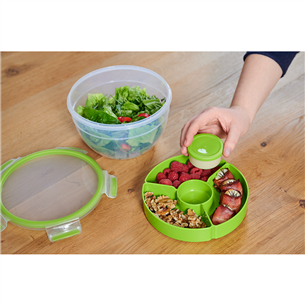 Tefal Masterseal & Go, 2.6 L, clear/green - Salad bowl