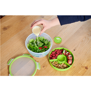 Tefal Masterseal & Go, 2.6 L, clear/green - Salad bowl