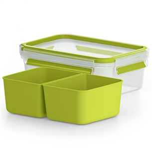 Tefal Masterseal To Go, 1 L, clear/green - Snackbox