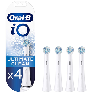 Braun Oral-B iO Ultimate Clean, 4 gab., balta - Uzgaļi elektriskajai zobu birstei IO4WHITE