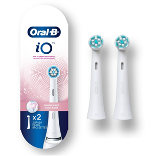 Braun  Oral-B iO Gentle Care, 2 gab., balta - Uzgaļi elektriskajai zobu birstei IO2WHITE