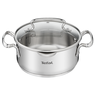 Tefal Duetto+, diametrs 18 cm, nerūsējošā tērauda - Katls ar vāku