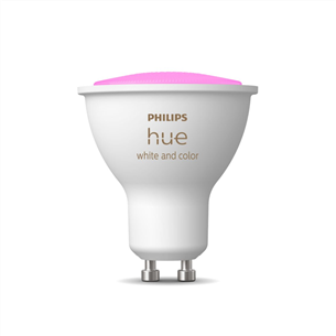 Philips Hue White and Color Ambiance Bluetooth, GU10, цветной - Умная лампа 929001953111