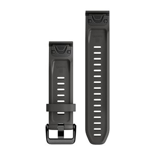 Garmin fenix, 20mm, QuickFit, black silicone - Replacement band