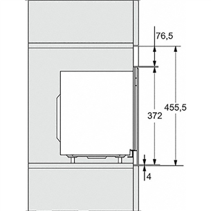 Miele, 17 L, 800 W, melna - Iebūvējama mikroviļņu krāsns ar grilu