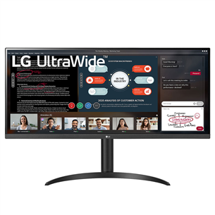 LG UltraWide 34WP550-B, 34'', Full HD, LED IPS, melna - Monitors 34WP550-B