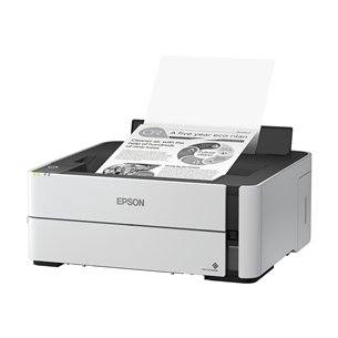 Epson EcoTank M1180 Mono, WiFi, LAN, duplekss, balta - Tintes printeris