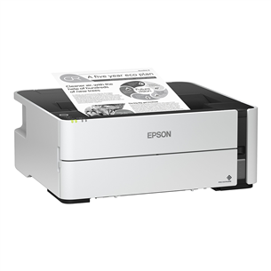 Epson EcoTank M1180 Mono, WiFi, LAN, duplekss, balta - Tintes printeris