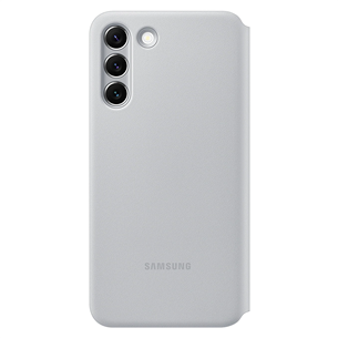 Samsung Galaxy S22+ Smart LED View Cover, pelēka - Apvalks viedtālrunim