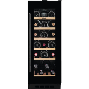 AEG 5000 Series, 20 bottles, height 82 cm, black - Built-in Wine Cooler AWUS020B5B
