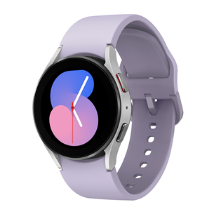 Samsung Galaxy Watch5, 40 mm, BT, silver / lavender band - Smartwatch SM-R900NZSAEUE