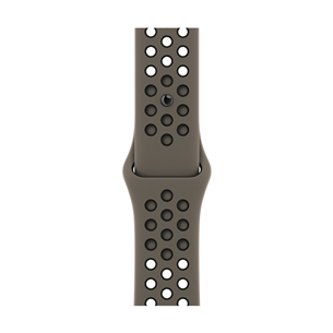 Apple Watch 41mm, Nike Sport Band, pelēka/brūna - Siksniņa pulkstenim MPGT3ZM/A