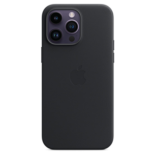Apple iPhone 14 Pro Max Leather Case with MagSafe, черный - Кожаный чехол