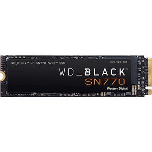 Western Digital WD_BLACK SN770, 500 GB, NVMe, M.2 2280 - Internal SSD WDS500G3X0E