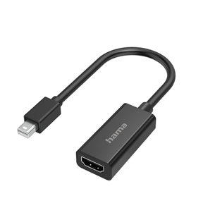 Hama Video Adapter, Mini DisplayPort Plug - HDMI Socket, melna - Adapteris 00200332