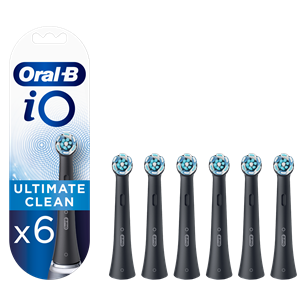 Braun Oral-B iO, 6 pcs, balck - Replacement brush heads for electric toothbrush Braun IOCB-6BLACK