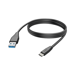 Hama Charging Cable, USB-A - USB-C, 3 m, melna - Vads 00201597