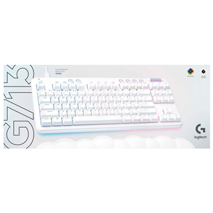 Logitech G713 TKL, GX Linear, US, белый - Проводная клавиатура
