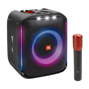 JBL Partybox Encore, 100 W, mikrofons, melna - Portatīvā mūzikas sistēma JBLPBENCORE1MICEP