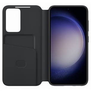 Samsung Smart View Wallet, Galaxy S23, melna - Apvalks viedtālrunim