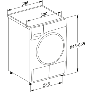 Miele EcoSpeed & Steam, 9 kg, dziļums 64.3 cm - Veļas žāvētājs