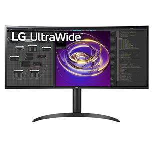 LG UltraWide WP85CP, curved, 34'', QHD, LED IPS, USB-C, black - Monitor 34WP85CP-B