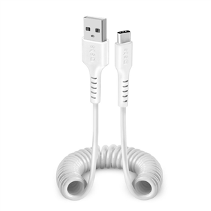 SBS Charging Data Cable, USB-A - USB-C, 1 m, balta - Vads TECABLETYPCS1W