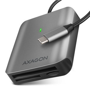 AXAGON CRE-S3C SuperSpeed USB-C UHS-II Reader, tumši pelēka - Karšu lasītājs CRE-S3C