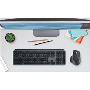 Logitech MX Keys S, SWE, темно-серый - Беспроводная клавиатура