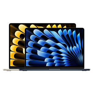 Apple MacBook Air 15" (2023), M2 8C/10C, 8 GB, 256 GB, SWE, tumši pelēka - Portatīvais dators