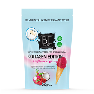 Be More Collagen Edition Raspberry 'n' Cherry, 200 g - Saldējuma pulveris ar kolagēnu