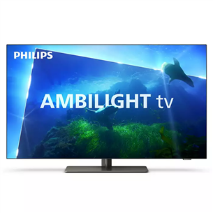 Philips OLED818, 48", OLED, Ultra HD, centra statīvs, pelēka - Televizors 48OLED818/12