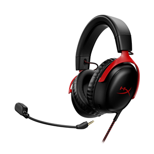 HyperX Cloud III, melna/sarkana - Austiņas ar mikrofonu