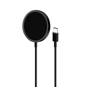 Puro Magnetic Wireless, USB-C, MagSafe, 1 m, melna - Bezvadu lādētājs CUSBCMAG1BLK
