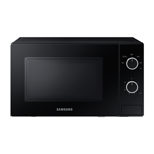 Samsung, 20 L, 1050 W, melna - Mikroviļņu krāsns MS20A3010AL/BA