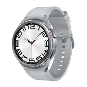 Samsung Watch6 Classic, 47 mm, BT, sudraba - Viedpulkstenis SM-R960NZSAEUE
