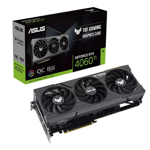 ASUS NVIDIA GeForce RTX 4060 Ti, 8GB, GDDR6, 128 bit - Grafiskā karte 4711387183120