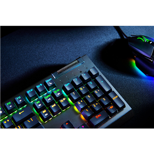 Razer BlackWidow V4 X, Green Switch, mehāniskā, US, melna - Klaviatūra